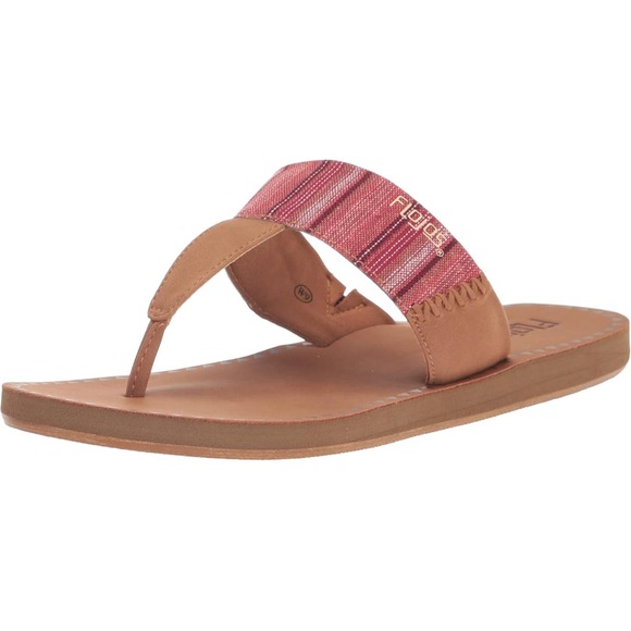 "Flojos Grace Women's Tribal Print Sandals, Red, Size 7" - Picture 1 of 5